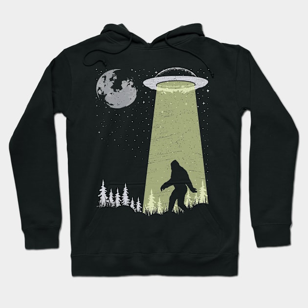 Bigfoot Ufo Hoodie by Tesszero